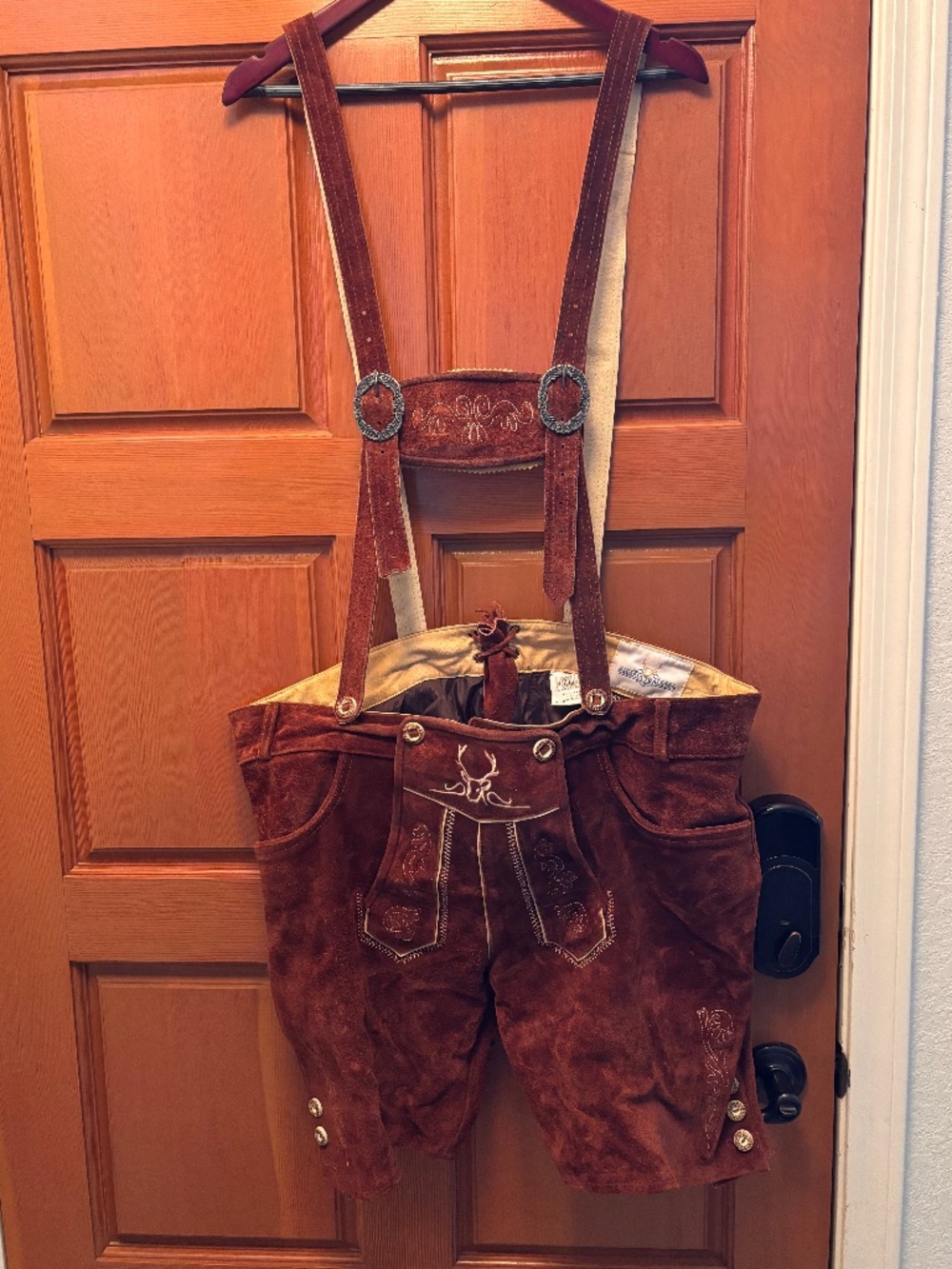 Awesome mens size 42 Bavaria Trachten leather Lederhosen